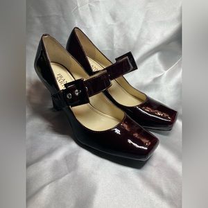 Franco Sarto Mary Jane Pumps - Burgundy